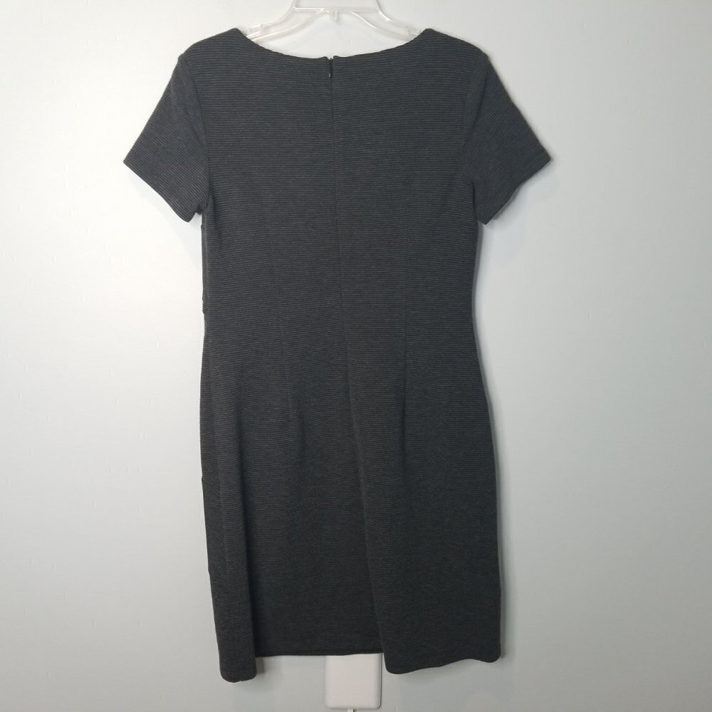 ALYX gray ribbed  textured bandage dress V-neck size 12 - Picture 5 of 8
